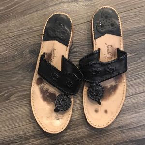 Jack Rogers Used Black sandals